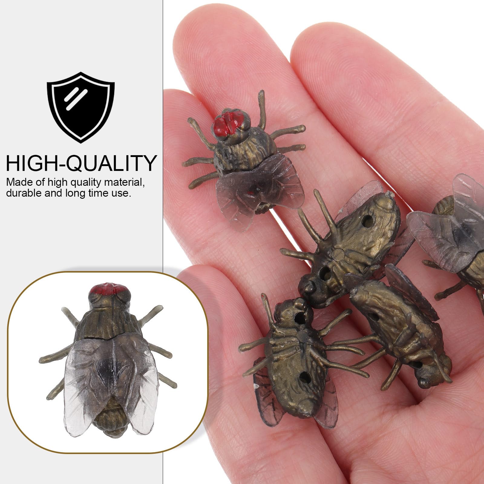 UPKOCH 60 Insectos de Plástico de Simulación para Bromas, Accesorios para Fiestas Decoración Realista y Juguete Divertido para Niños y Adultos