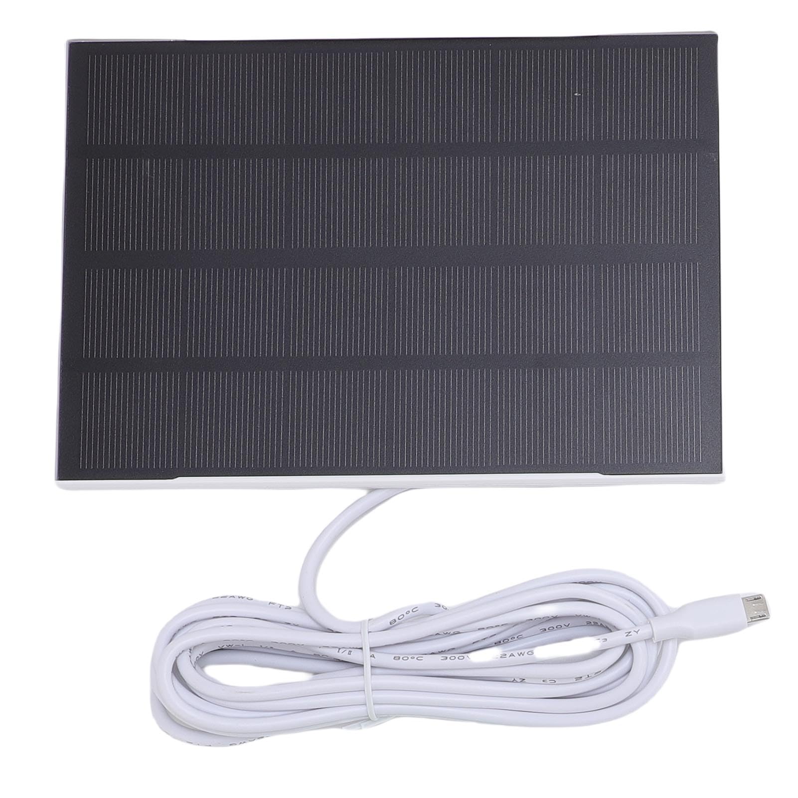 BRRNOO Pannello Solare 8W per Telecamera di Sicurezza Esterna 4, IP65,