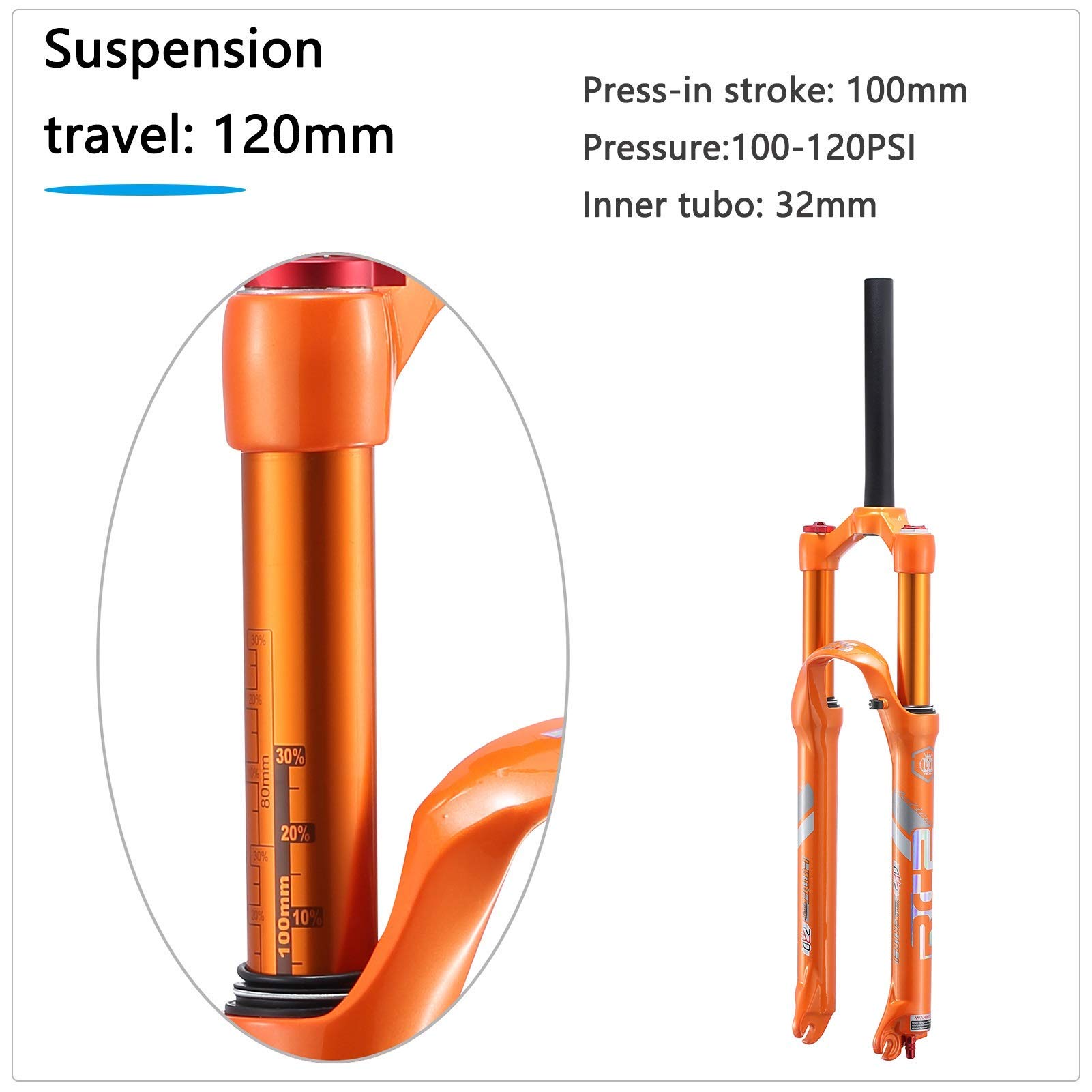 Amazon.co.jp: マウンテンバイク用フロントフォーク 26/27.5インチ