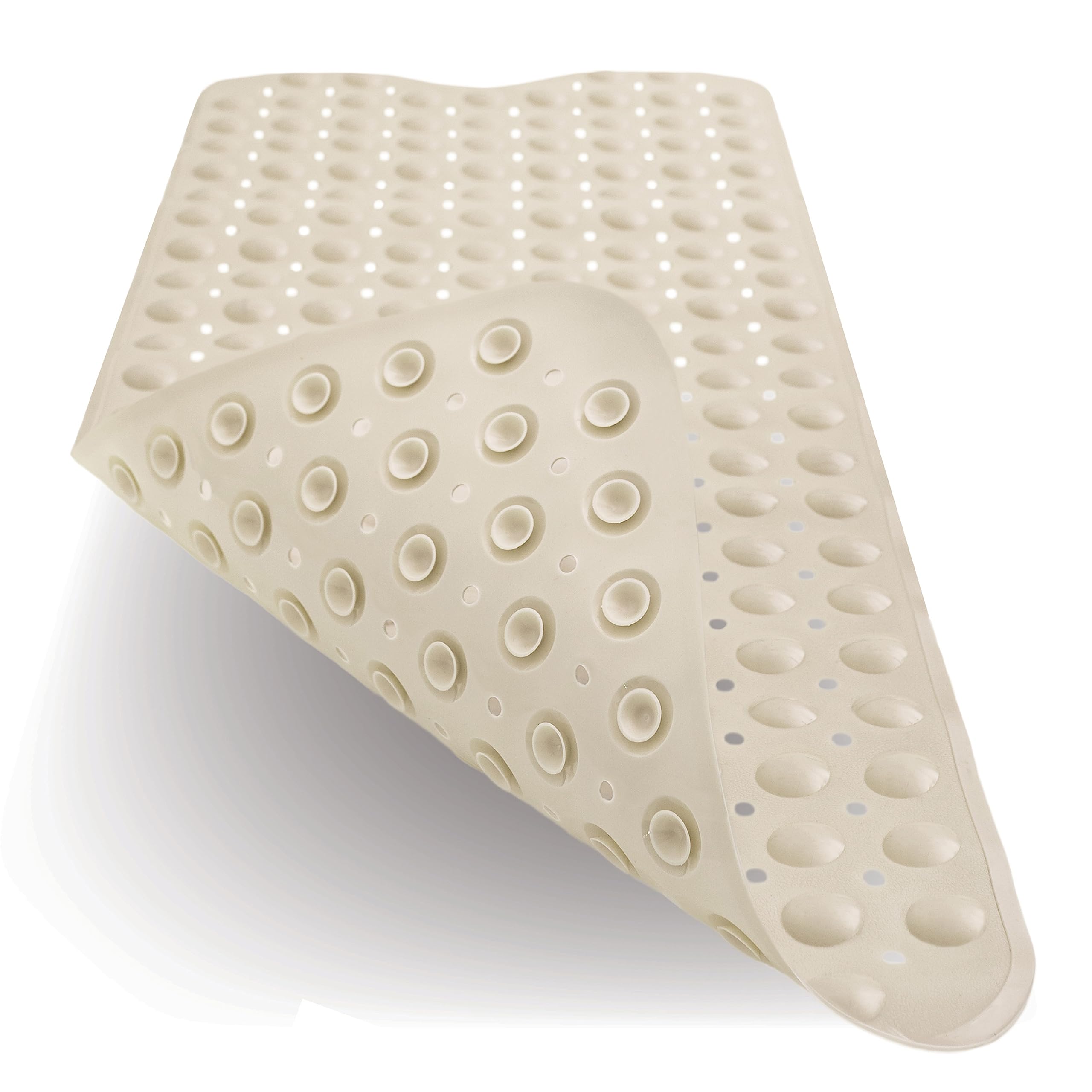 TreeBud Tapis De Bain Antidérapant Pour Baignoire De Douche 99 X 39 Cm Tapis De Douche Extra Long Tapis De Bain Pour Salle De Bain Lavable En Machine (Gris