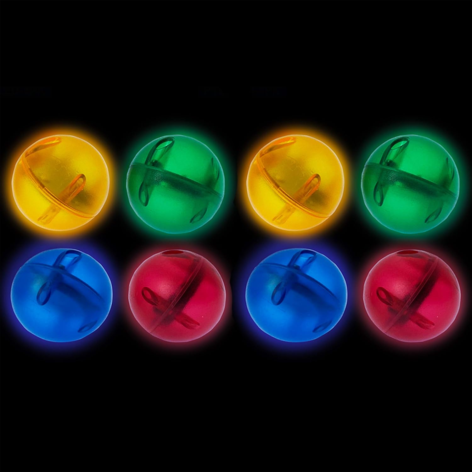 PicassoTiles Motion Activated Marbles 8pc LED Light-Up Glow in The Dark Translucent Balls for Marble Run Race Racetrack Maze Magnetic Construction Magnet Tiles Building Block STEM Education Kids Toys