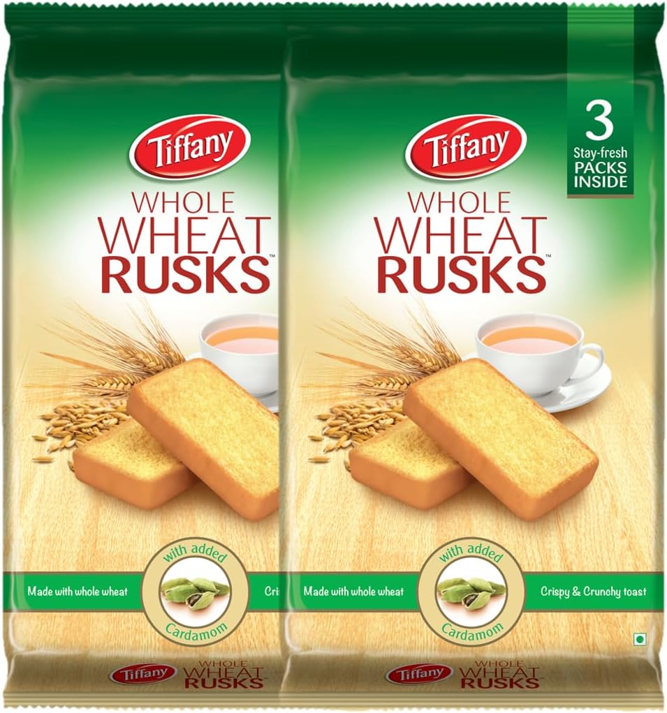 Whole Wheat Rusk with Added Cardamom Value Pack 2 x 280 g