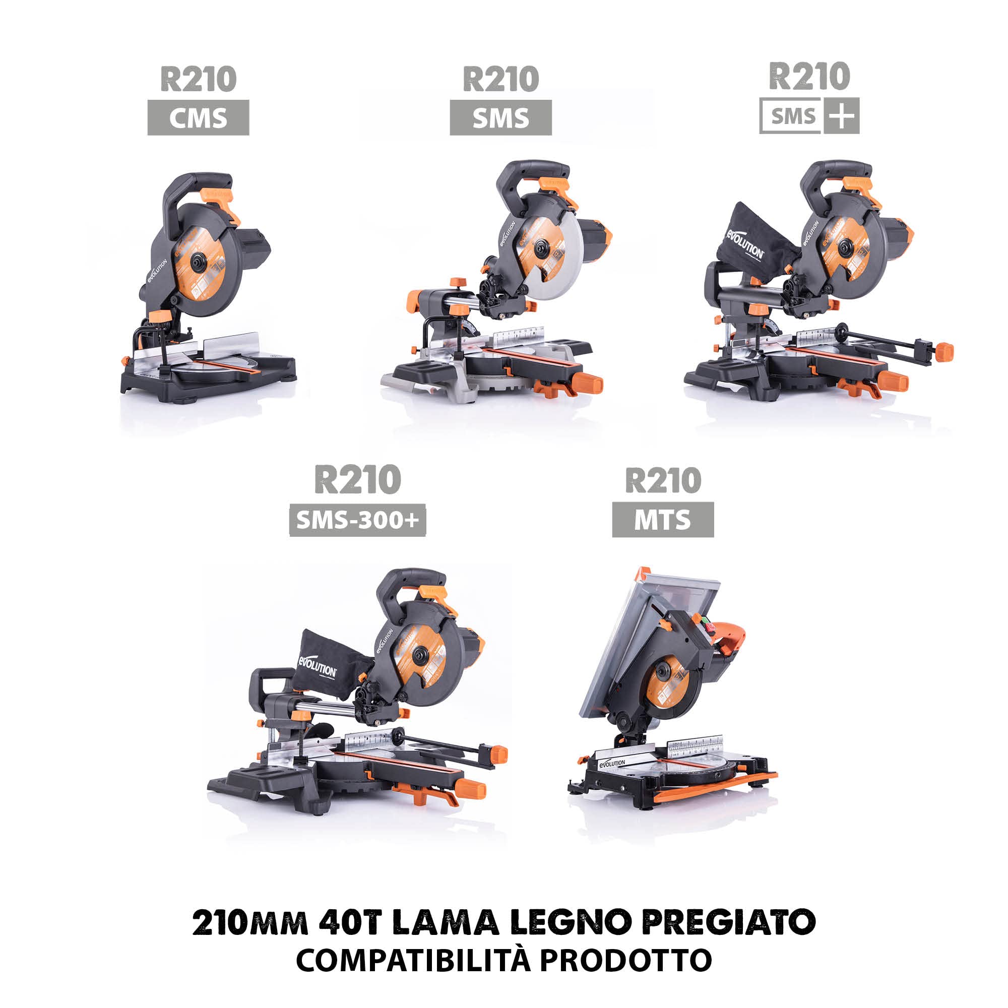 Evolution FW210TCT-40CS 210mm Lama in legno pregiato 40T