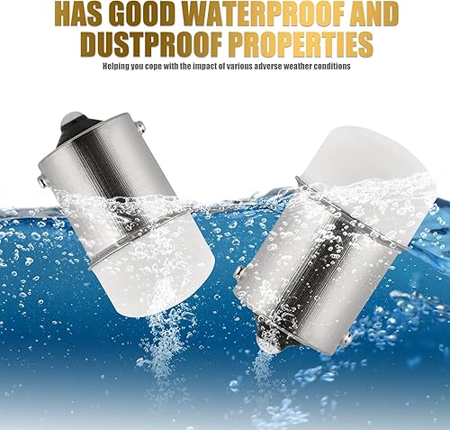 Miniatura 10 de 4 luces LED de freno 1157 para automóvil, 3014-9SMD de alto brillo de doble contacto, bombilla de repuesto de señal de giro de doble contacto, luz