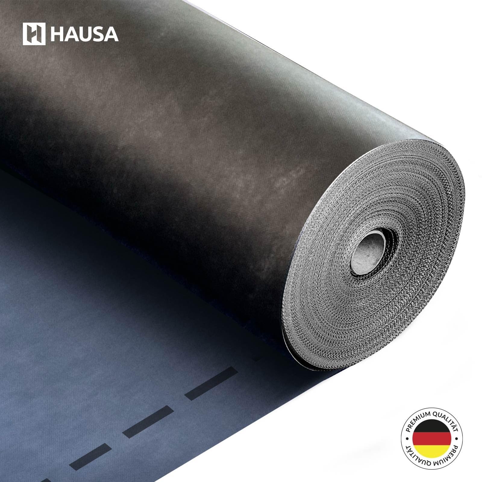 HAUSA Pannello sottostruttura Platinum HU220SK, 220 g/m², 75 m² (1,5 mx50 m), pellicola per tetti Platinum HU220SK, con 2 strisce adesive ad alta diffusione, impermeabile, resistente agli urti
