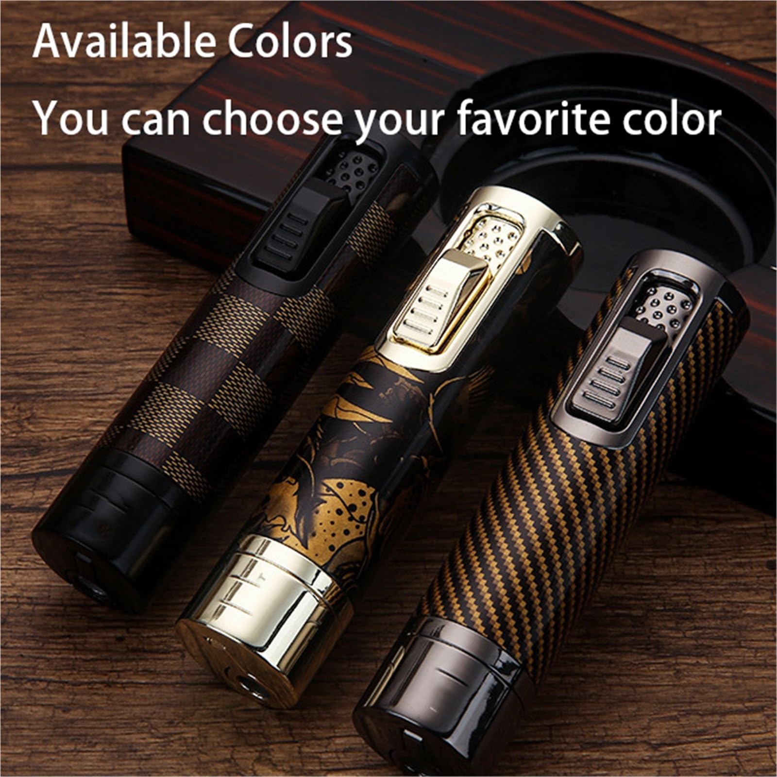 Briquet jet flamme réglable coupe-vent rechargeable butane portable design en métal pour voyage, survie en plein air, camping, barbecue ou allumage incendie