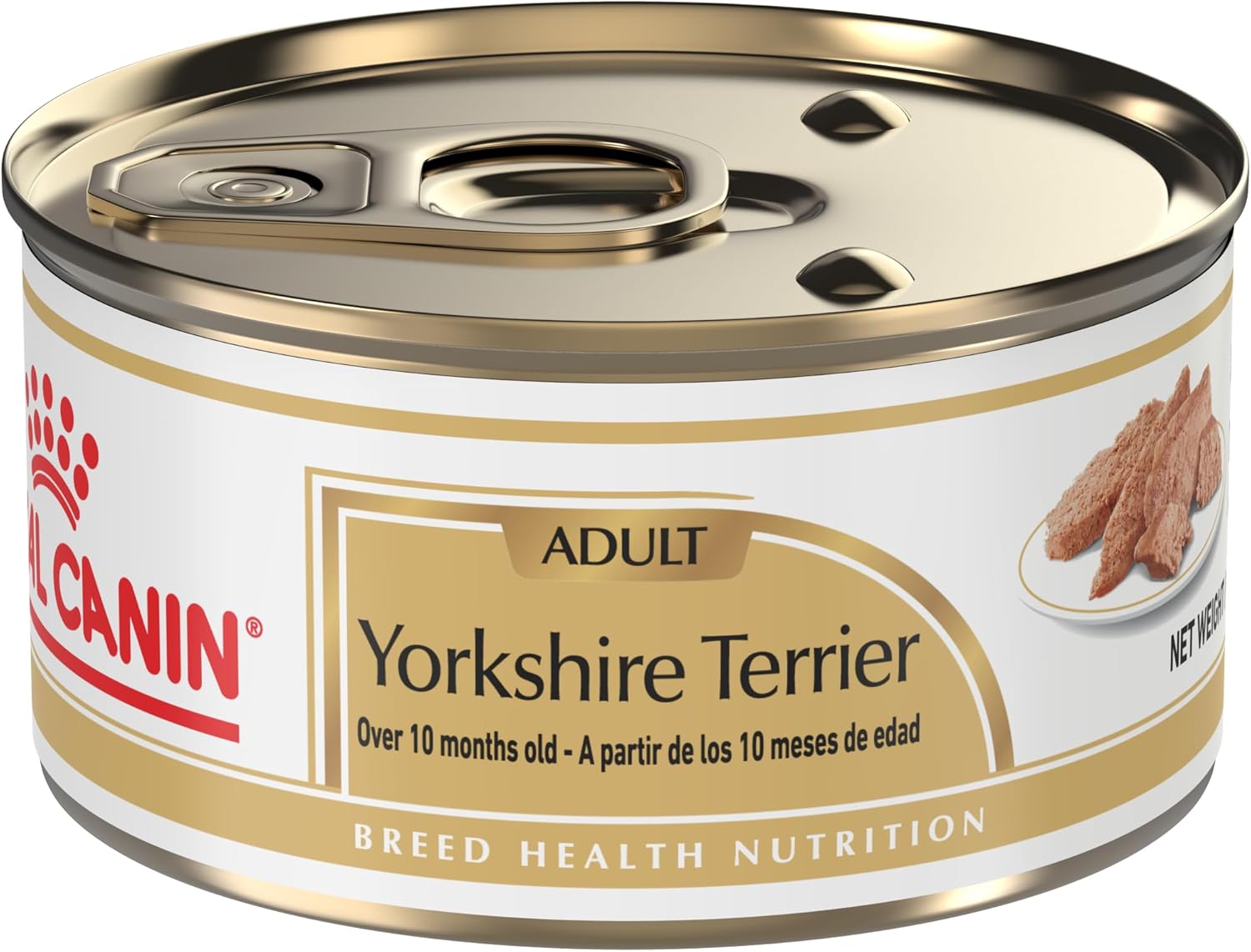 Royal Canin Breed Health Nutrition Yorkshire Terrier Adult Loaf in Sauce Dog Food, 3 oz (Pack of 24)