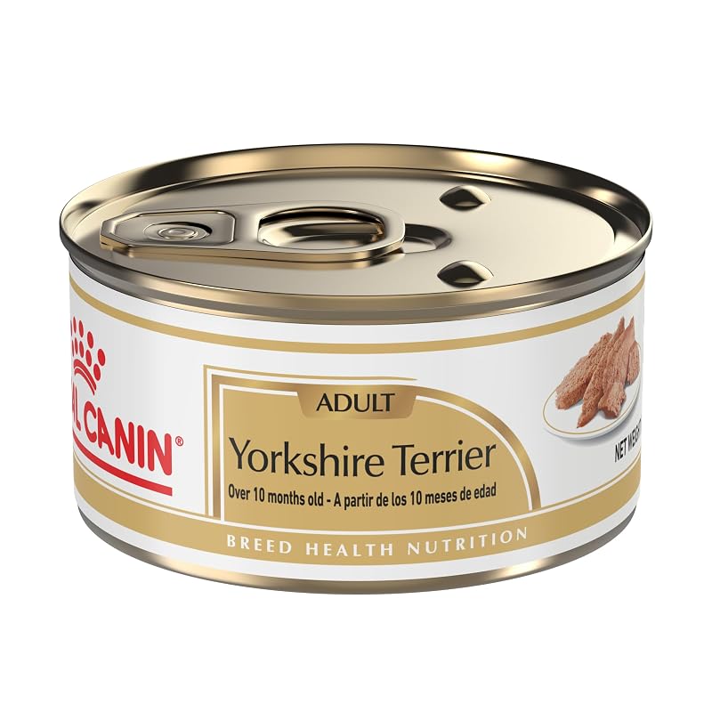 Ração Úmida para Cães Yorkshire Terrier Adulto ROYAL CANIN Patê ao Molho Sabor Frango, Pacote com 24 Sachês de 85 g