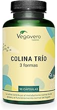 Choline Complex Vegavero® | 3 Forms: Bitartrate, CDP & Phosphatidyl | NO Additives, Lab-Tested | 90 Capsules | Vegan