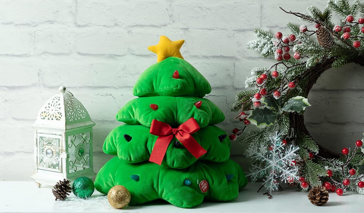 HollyHOME Animated Christmas Plush Toy Singing and Dancing Christmas Tree Plush Christmas Decoration Gifts for Kids 12.5 Inch - Image 2