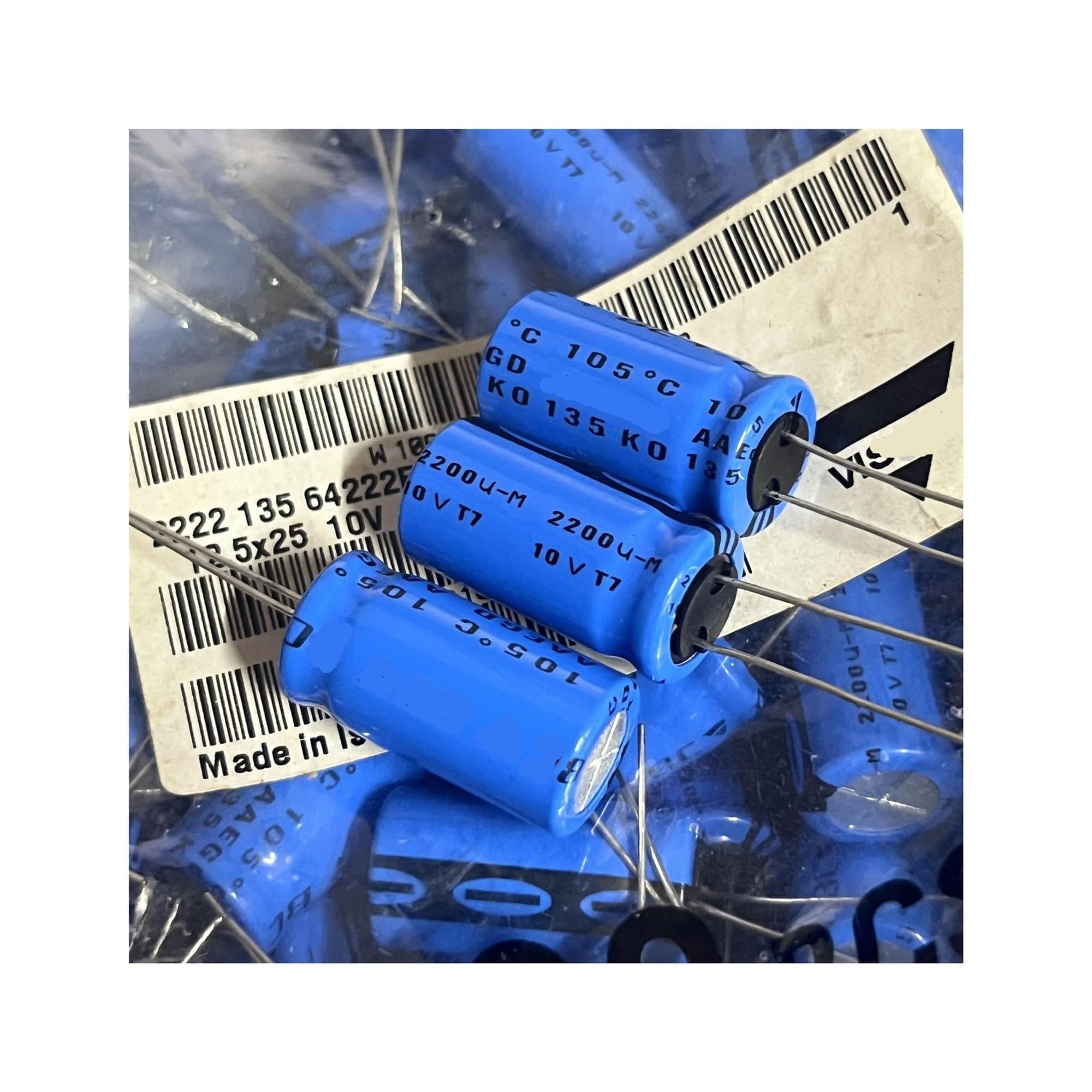 LEOTNNDQ 1pcs 2200UF 10V Audio Electrolytic Capacitor