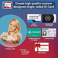 Vista 3 de Magicard Pronto. Impresora de tarjetas de identificación y paquete completo de suministros con software Bodno ID