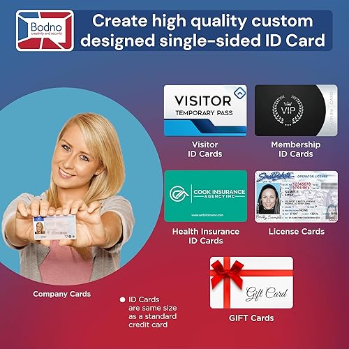 Miniatura 3 de Magicard Pronto. Impresora de tarjetas de identificación y paquete completo de suministros con software Bodno ID