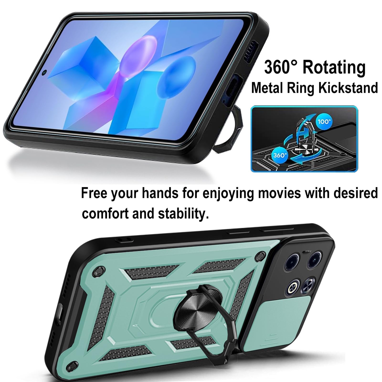 KZIOACSH Case for Infinix Hot 40i/Infinix Smart 8 - Image 4