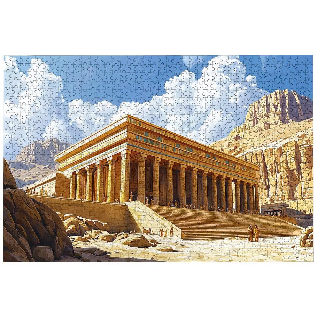 Puzzle 5000 Pezzi Arte per Adulti e Ragazzi, Puzzle Egitto in Legno per Adulti, Puzzles 5000 Pezzi Anime Impegnativo per Tutta la Famiglia, Puzzles con Scatola per Decorazioni Casa, Idee Regalo, -6655
