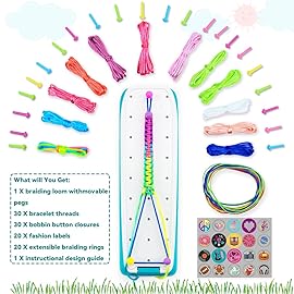 VERTOY Friendship Bracelet Making Kit for Girls - Cool Arts and Crafts Toys for 6 7 8 9 10 11 12 Years Old, Bracelet String and Rewarding Activity, Best Birthday Gifts for Teen Girls