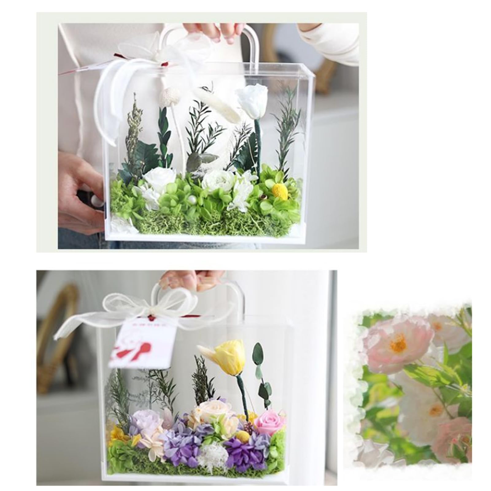 100 Stück Transparente Blumenverpackungsbeutel – Trapezform, Für Rosen & Sträuße (20x35 Cm)