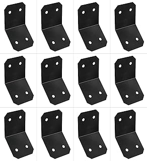 Simpson Strong Tie APVKB45-6 Outdoor AccentsÂ® Avant Collectionâ„¢ ZMAXÂ®, Black Powder-Coated Knee Brace Connector for 6X, 12-Pack