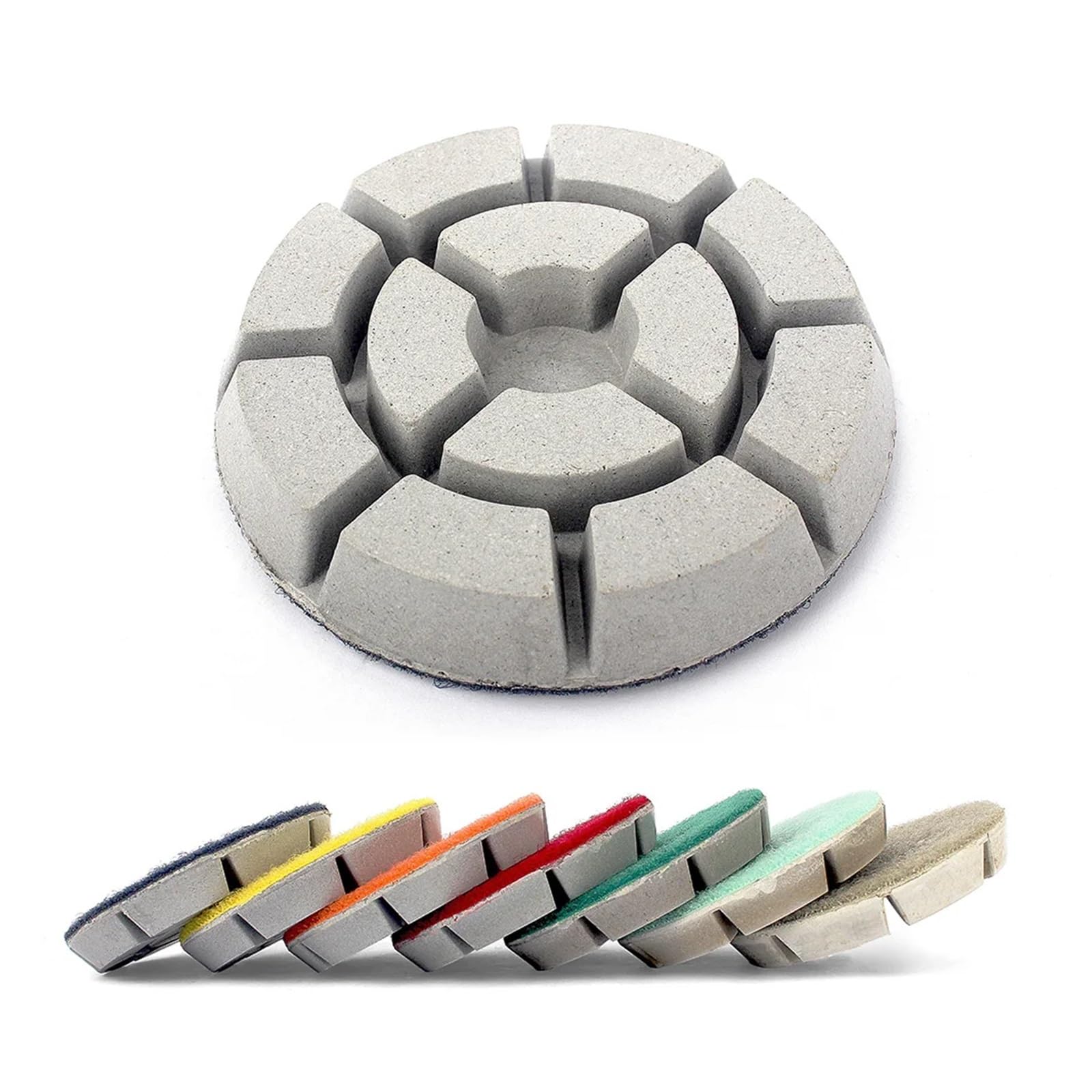 Almohadillas for pulido de suelos de diamante, disco abrasivo de diamante seco y húmedo for piedra, granito, mármol, hormigón, herramienta abrasiva renovada, 3 ", 4", 3 uds. cuicui (Color :