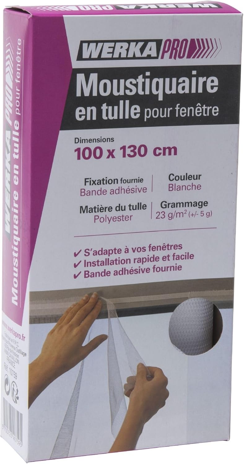 Mosquito Net Tulle White 100 x 130 cm