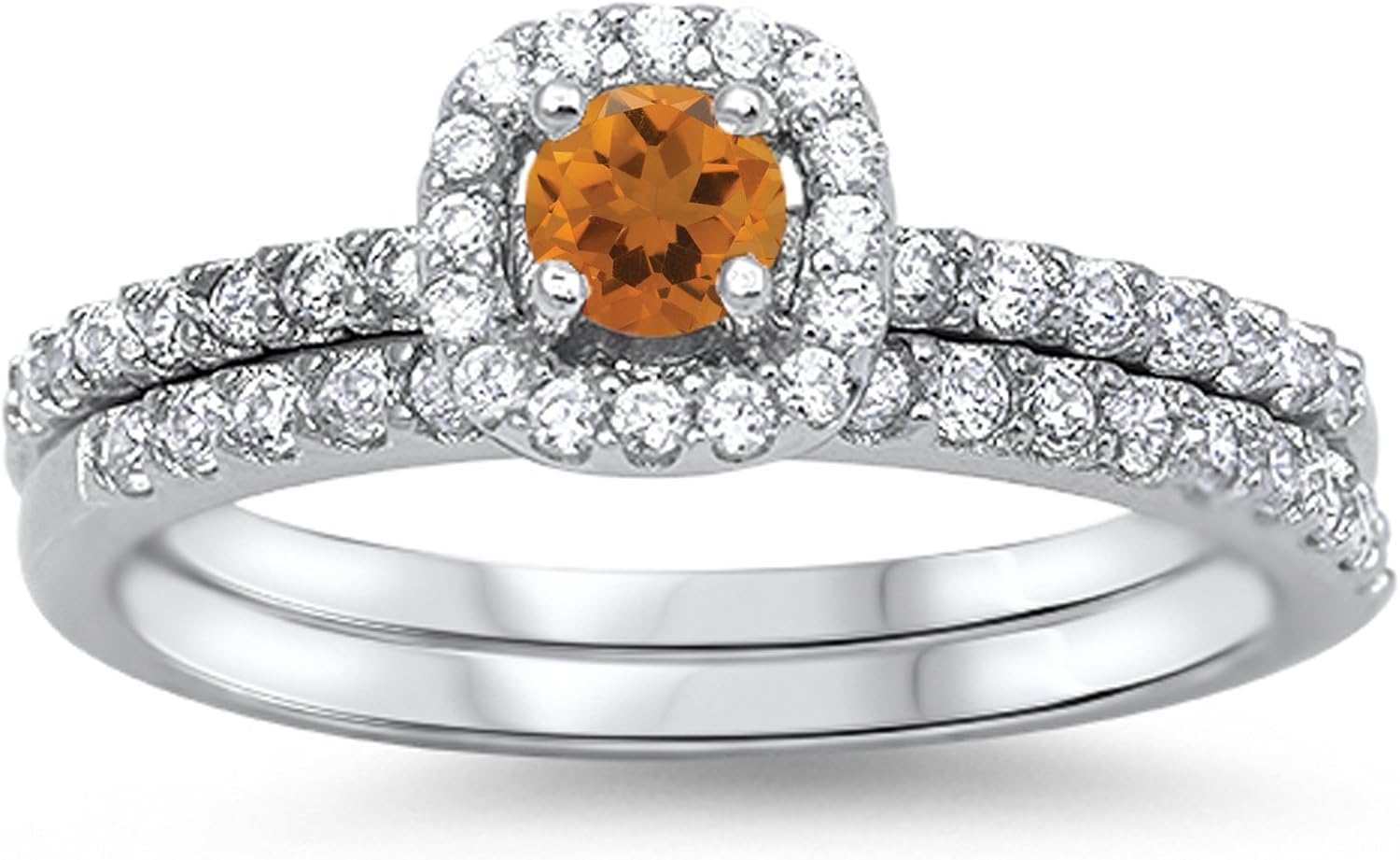 CHOOSE YOUR COLOR Sterling Silver Round Ring