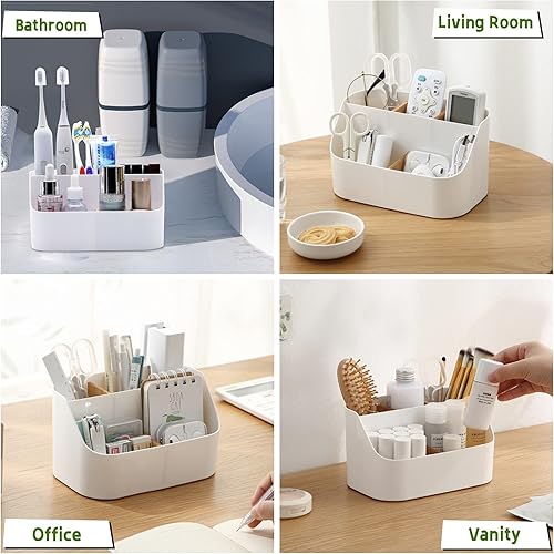 Miniatura 5 de Juego de 2 soportes eléctricos para cepillos de dientes para baños, organizador de baño, organizador de baño, soporte para pasta de dientes de 5