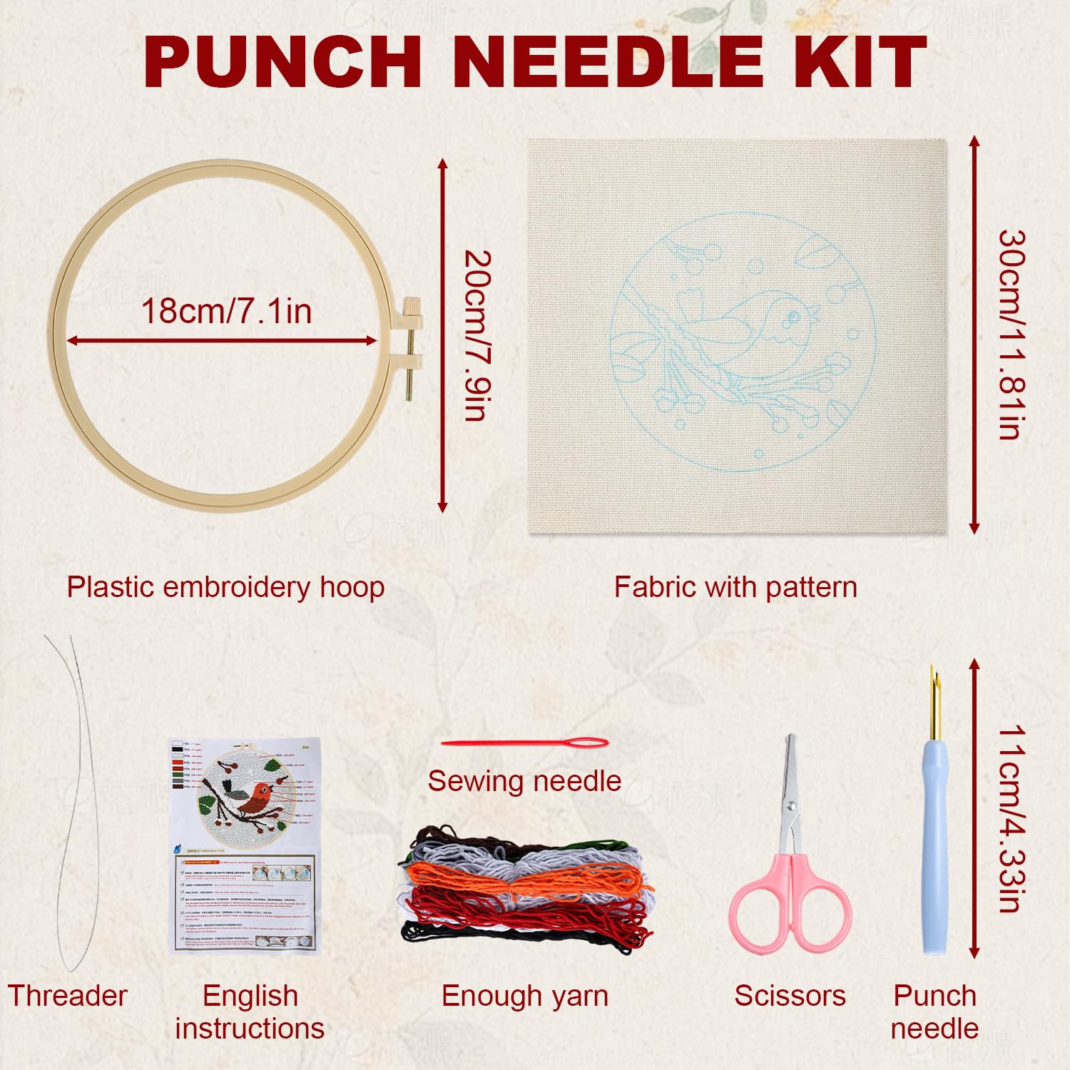 Beginner Punch Needle Kit Punch Needle Kit For Beginners - DIY ...