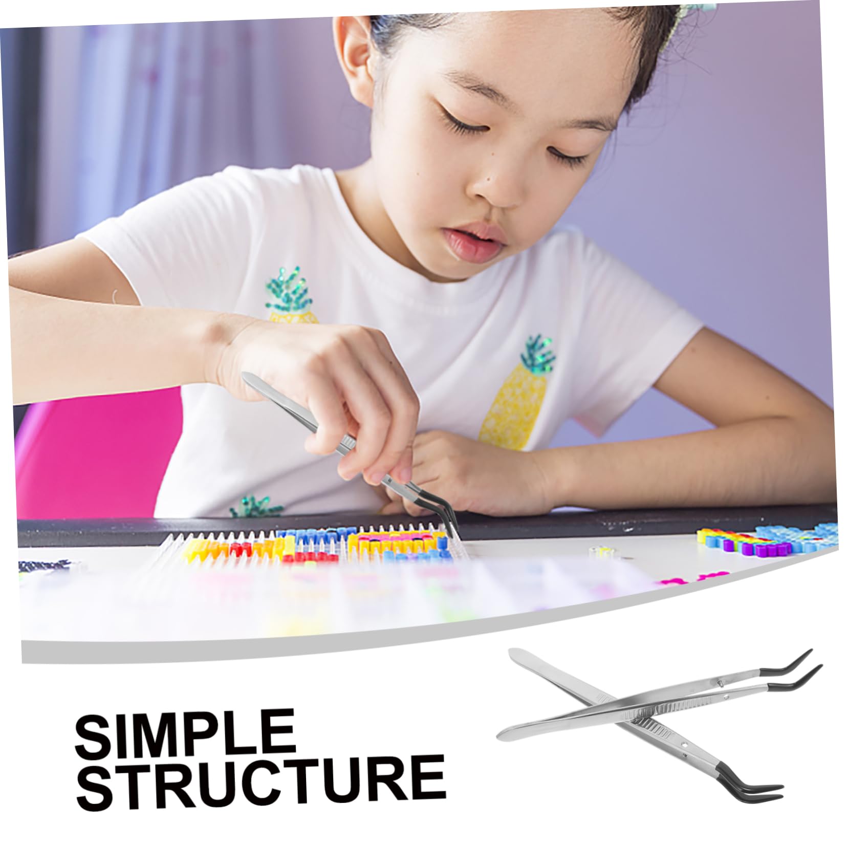 NUOBESTY 5 Set Doppia Pinzette Del Gomito Pinzette Appuntite Pinzetta Facciale Pinzette Affilate Sopracciglio Pinzette Per Schegge Pinzette Artigianali Gomma Da Cancellare 2 Pezzi*5