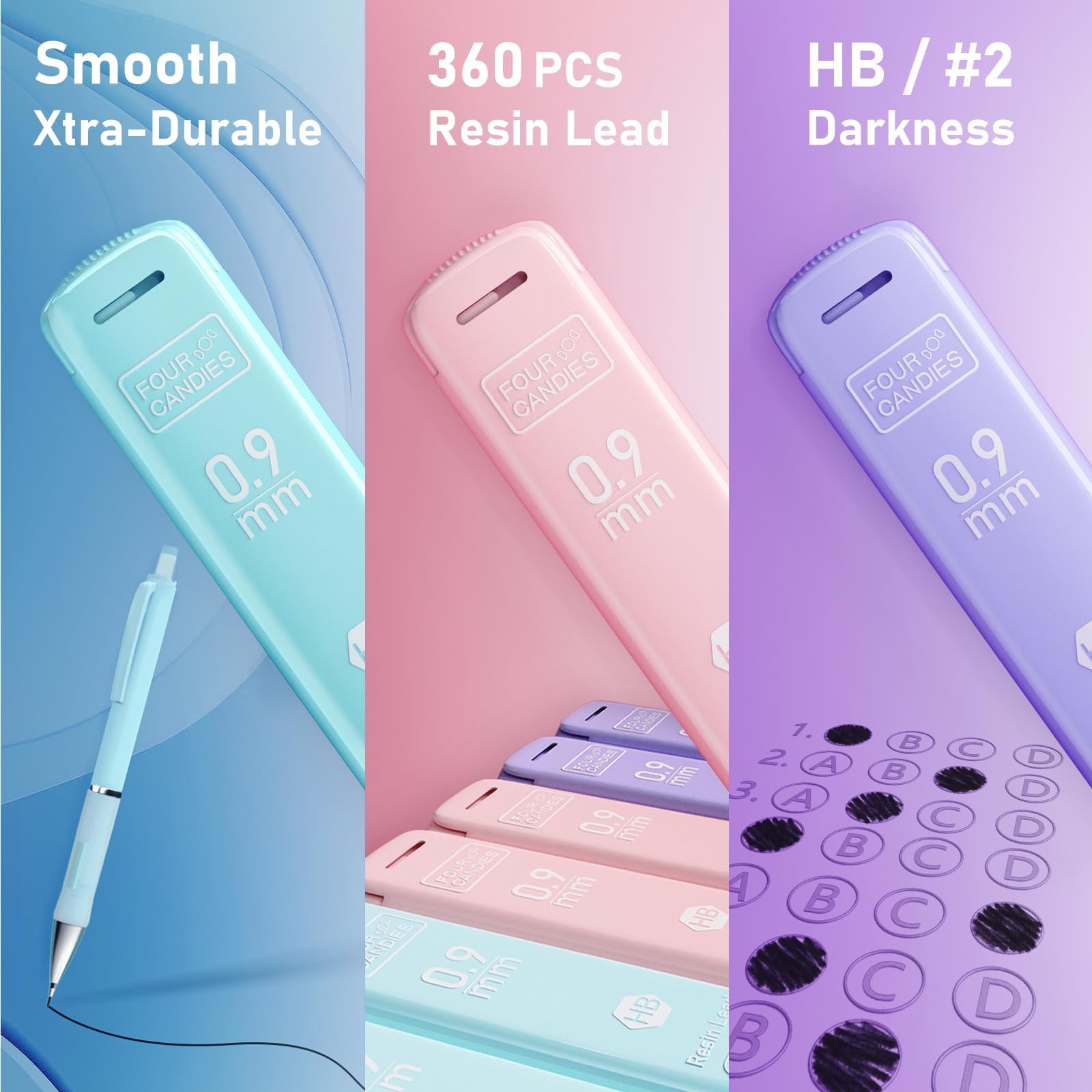 Amazon.co.jp: Four Candies パステルシャープペンシルセット かわいい