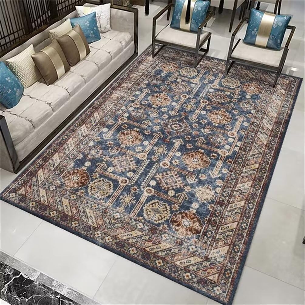 Chemin de tapis couloir multicolore et résistant pour l'entrée