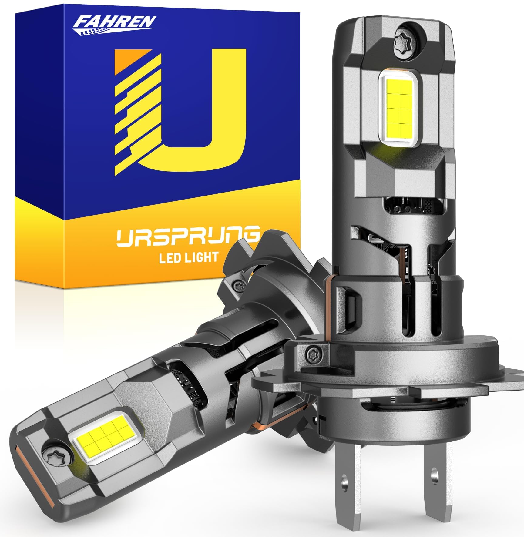 FAHREN 2026 H11 H9 H8 LED Headlight Bulbs, 1000% Super Brightness H11 LED Bulbs, 1:1 Mini Size Plug and Play, 6500K Cool White Halogen Replacement, Pack of 2 — view 15