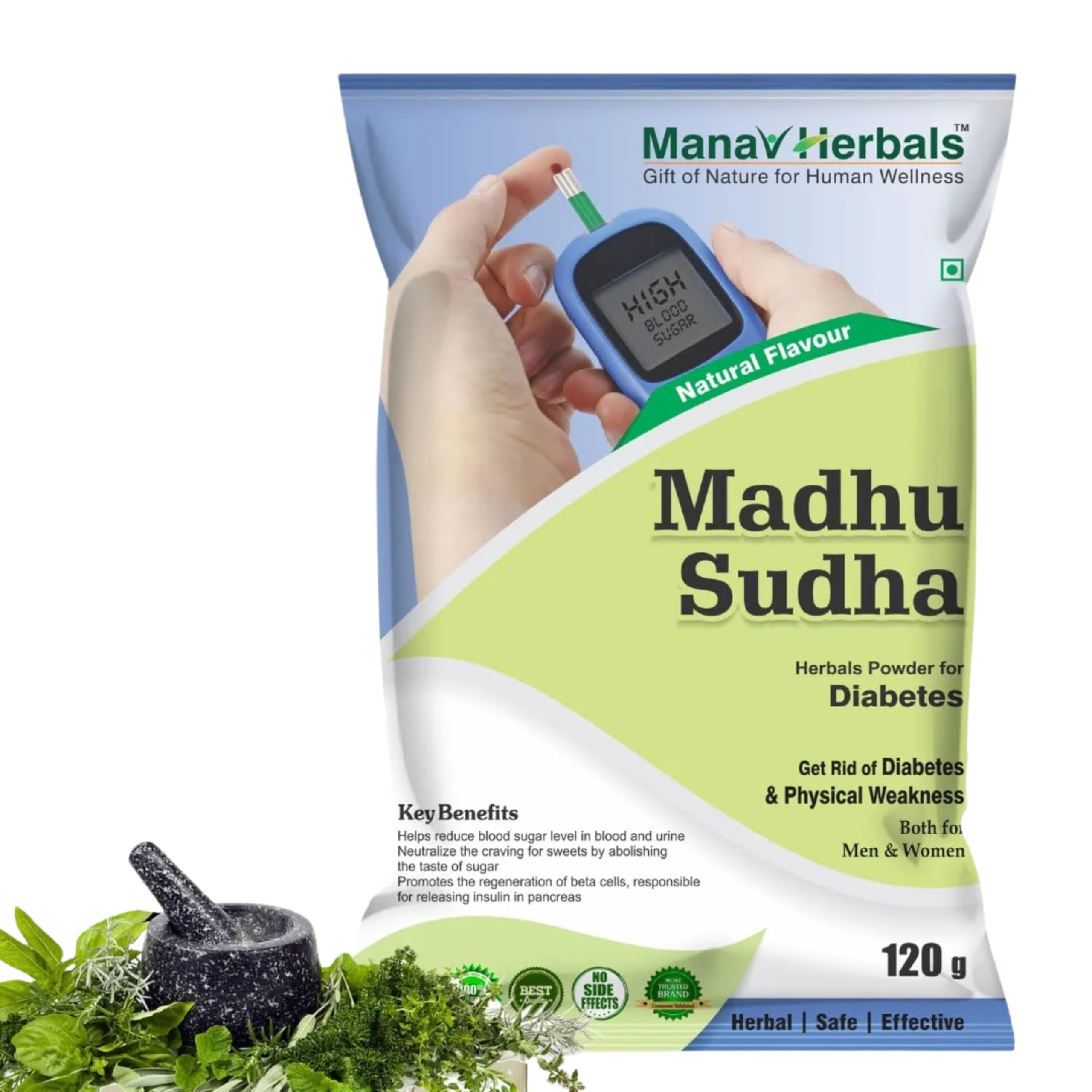 Manav Herbals Madhu sudha effective adjuvant for non-insuline dependent diabetes mellitus 120g pack (Pack of 1)-image-10