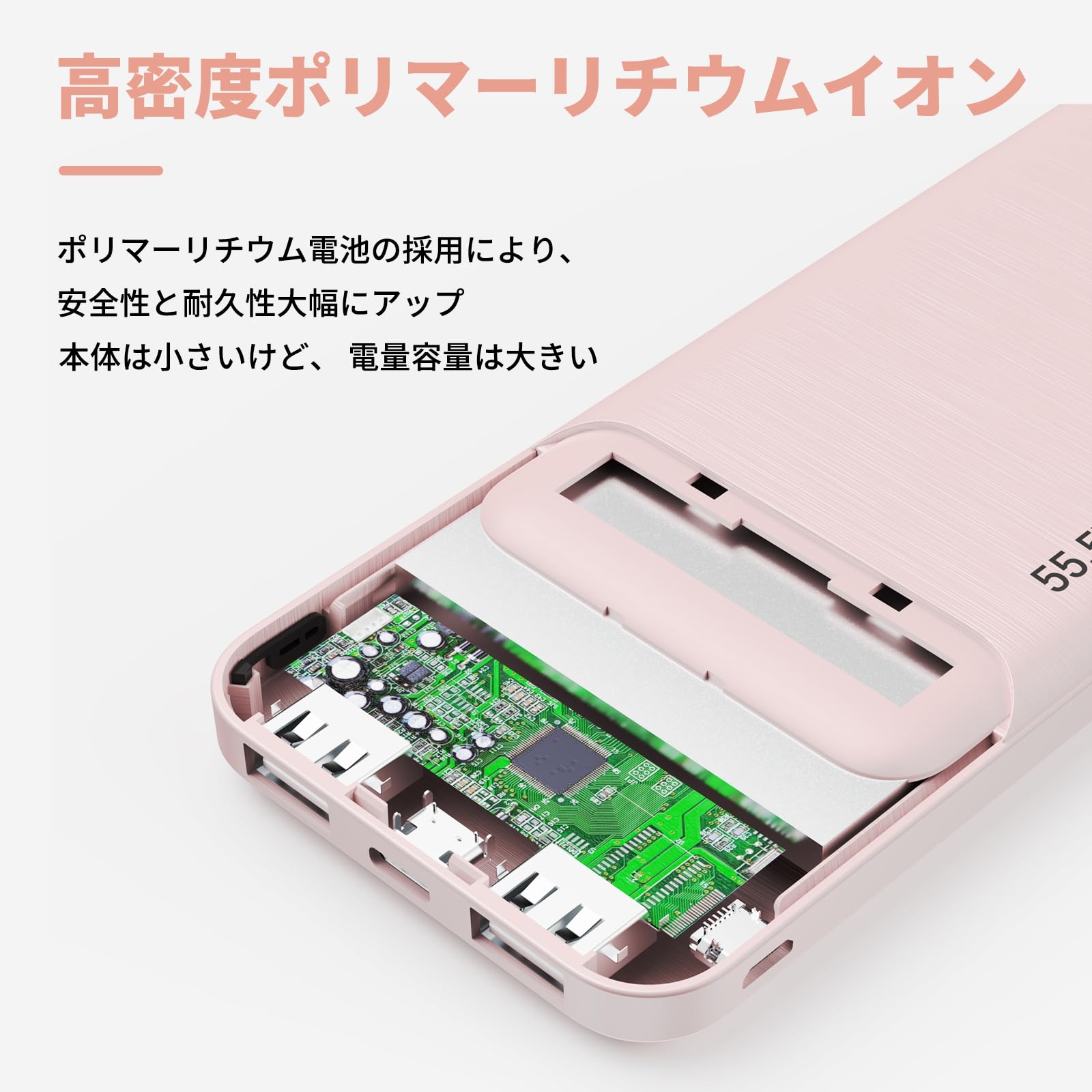 Amazon | エイヴォル モバイルバッテリー15000mAh 大容量 軽量