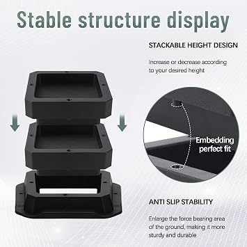 BTSD-home Bed Risers 1 Inch