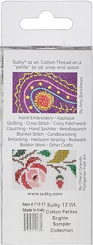 Miniatura 2 de Sulky Sampler 712-13 unidades de algodón (12 wt, surtido de colores brillantes)