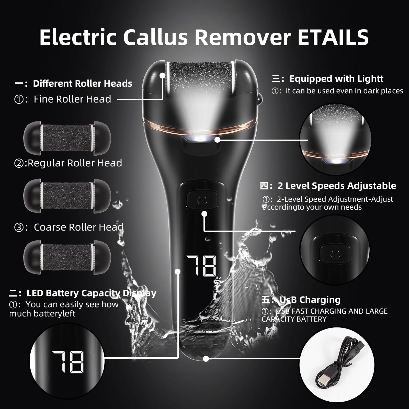 Square Glass Sink Bowl for Salon Pedicure Spa Foot Soak (Gold)