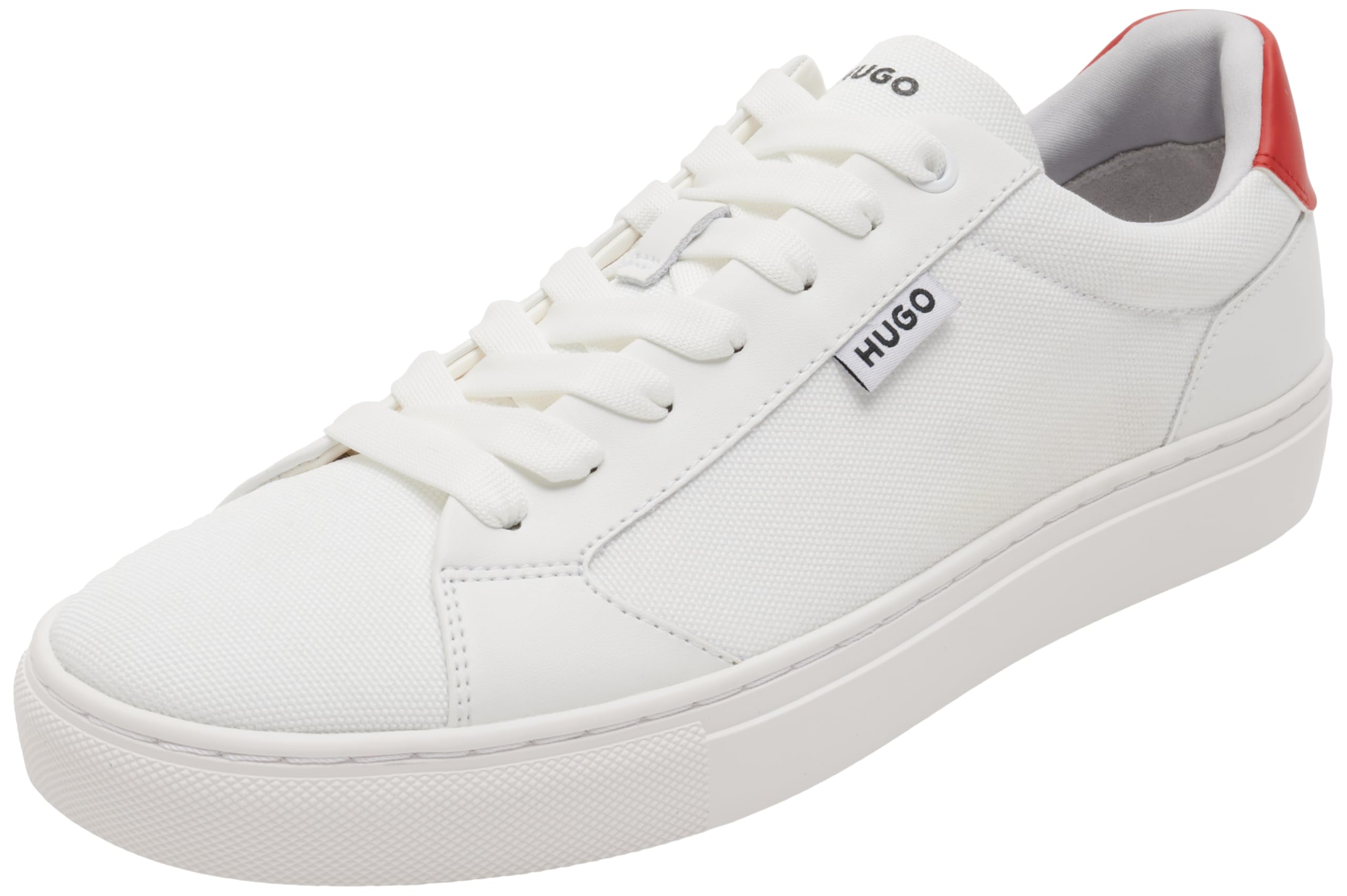 Hugo Women's Morrie_Tenn_cnvpu Sneaker, Open White166, 7.5 UK