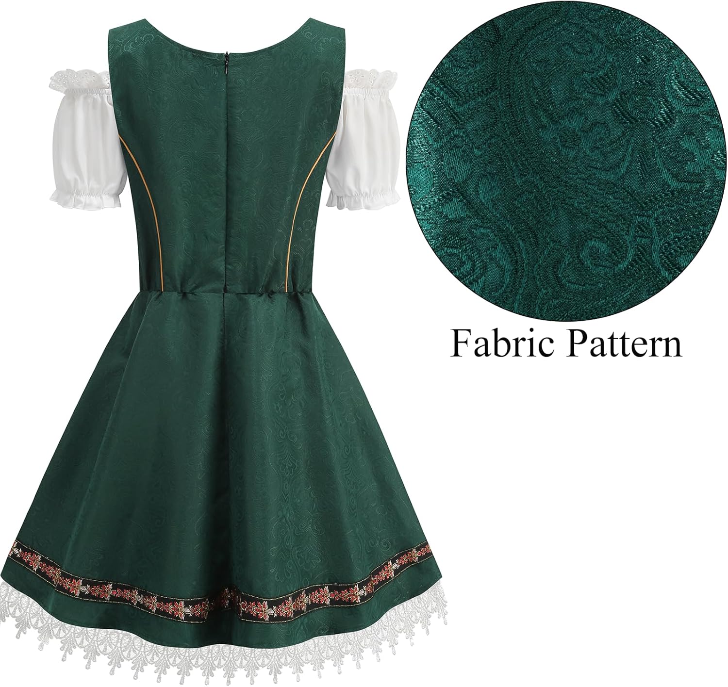 Oktoberfest outfits Dirndl Dress Costume for Women German Traditional Bavarian Carnival - Image 2