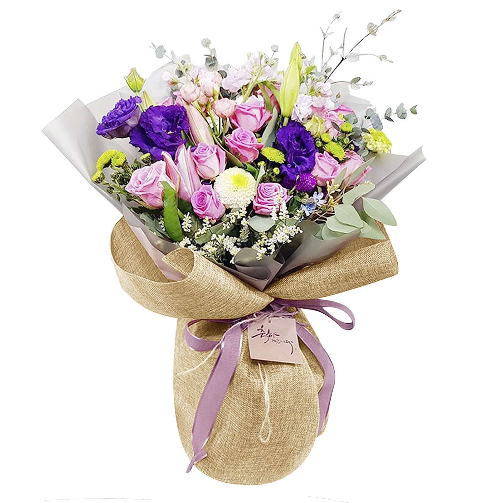 Amazon | ラッピング ロール 麻 包装紙 花束 フラワー 工芸品 贈り物