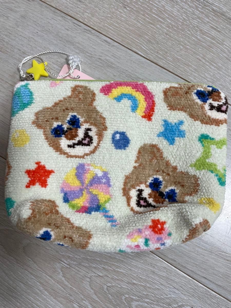 ☆VIP限定☆非売品☆ノベルティ☆ミニショルダーポーチ 巾着型シルバー