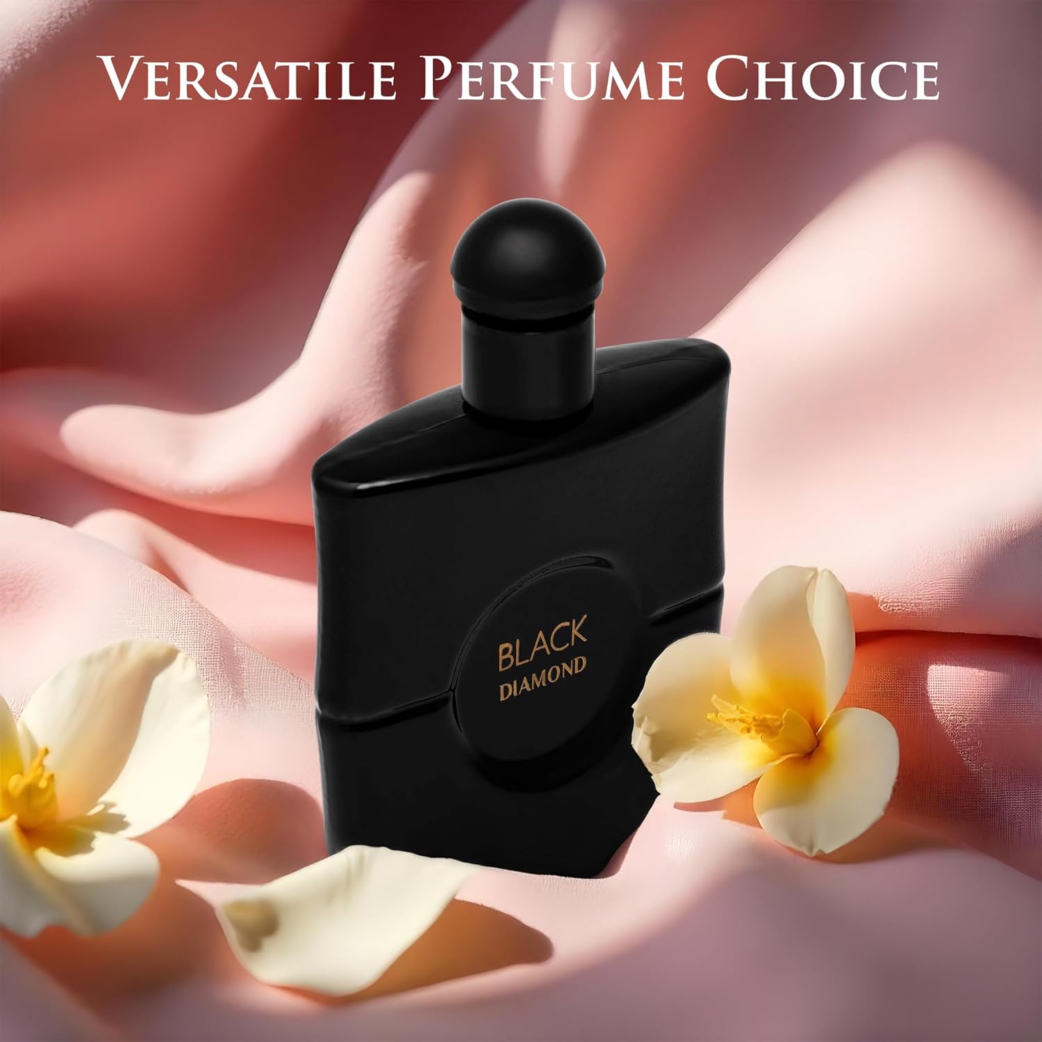 Black Diamond for Women Eau De Parfume- Top Notes of Pink Pepper & Orange Blossom - Base Scents of Warm Vanilla, Patchouli, Cashmere Wood & Cedar - Natural & Paraben Free - Elegant 100ml Bottle - Image 3