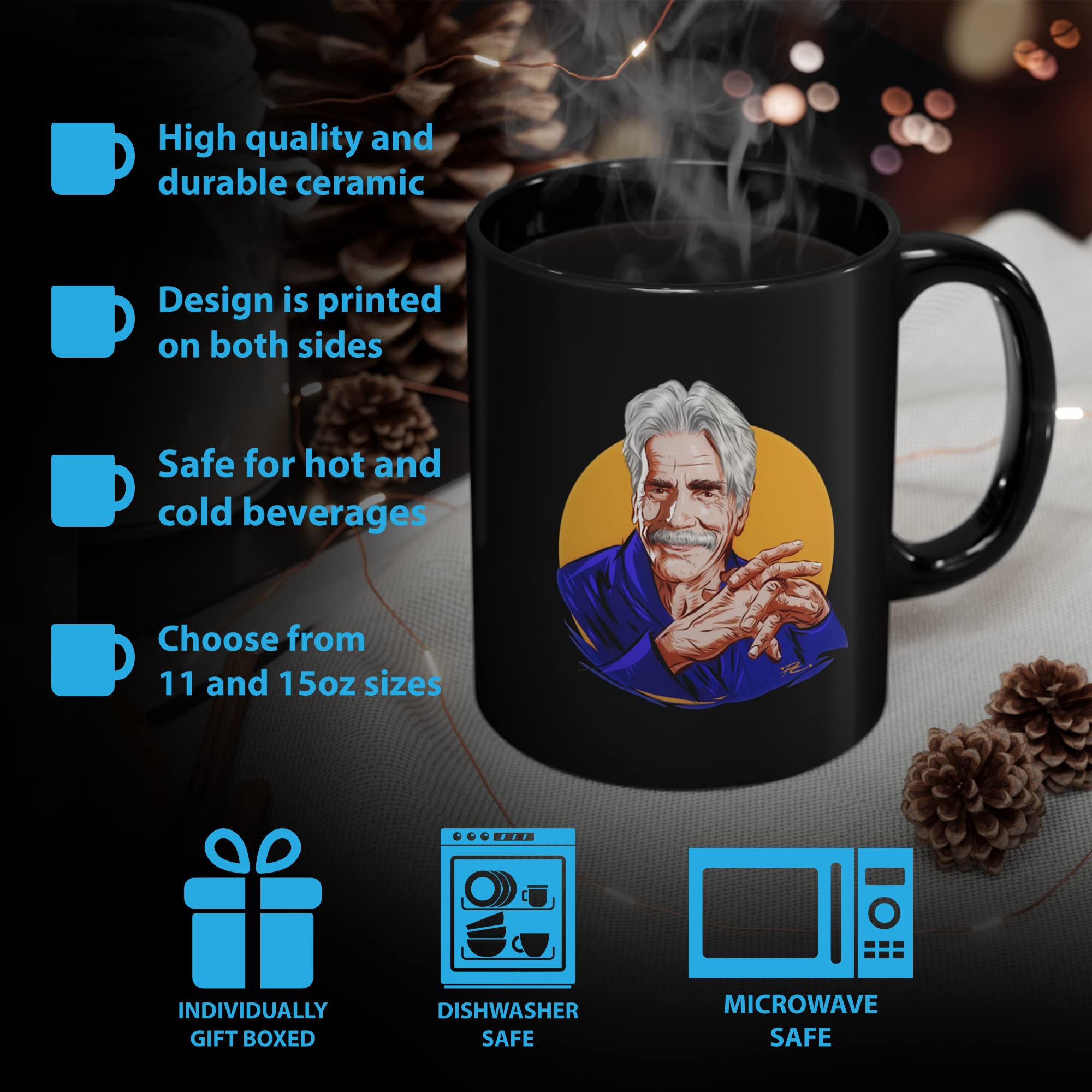 Amazon.com: MOJITO LIVING PTE Sam Actor Elliott Painting Sunshine Coffee Mug,  Cup-Tea Mug, Gift Mug : Home & Kitchen