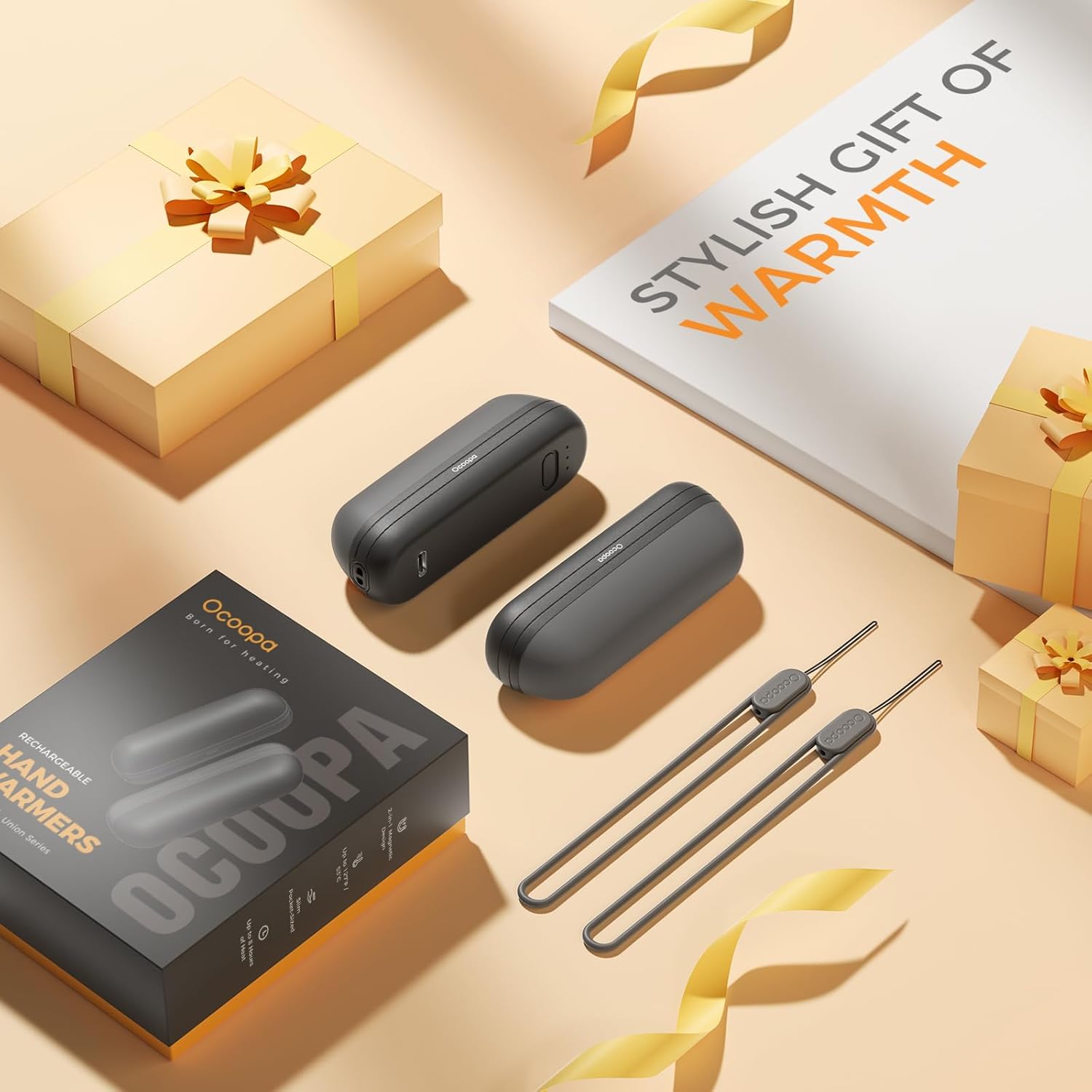 COOPA Hand Warmers Rechargeable 4 Pack, UT2s Mini Electric Handwarmers, Split USB-C, Reusable with 3 Heat Levels and Memory Function,Portable Pocket Heater, Tech Gift for Women