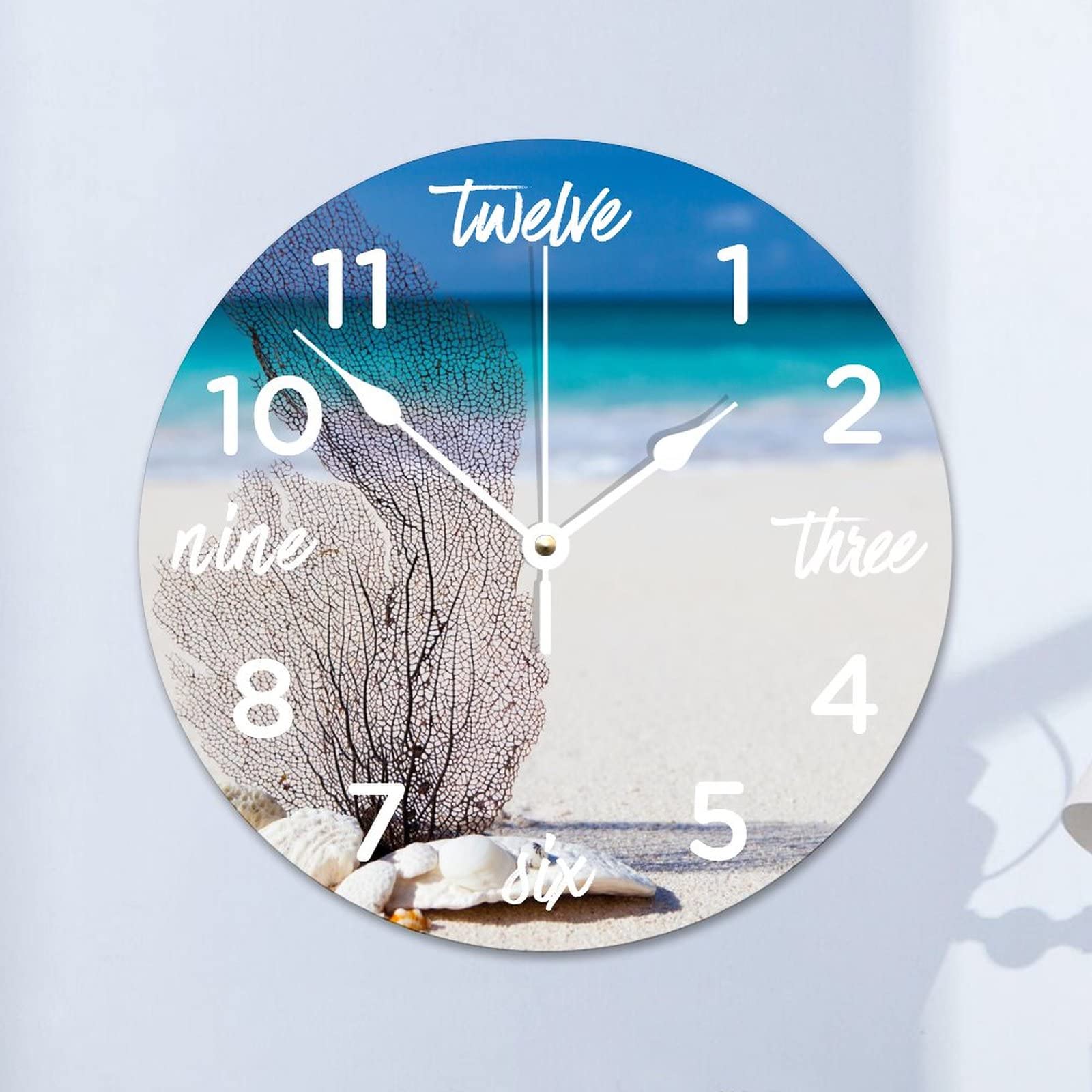 Horloge murale decorative sans bruit pour en finir avec les insomnies dans la chambre