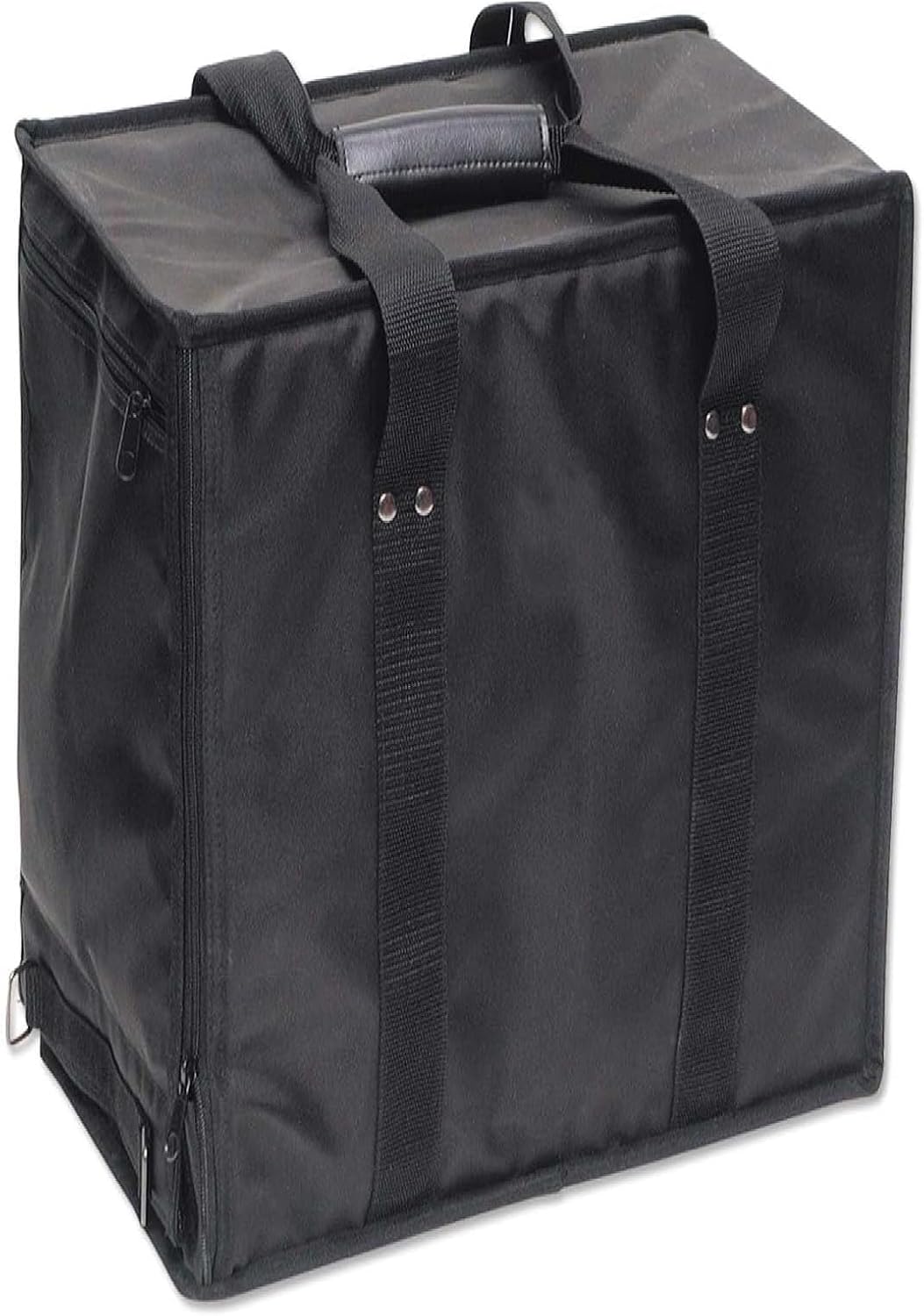 RJ Displays-Black Jewelry Tray Carrying Case for 17 Display Trays – Professional Travel Storage Organizer for Jewelry Shows, Vendors & Retail Display – Water-Resistant Nylon Case (Large-17 Trays)