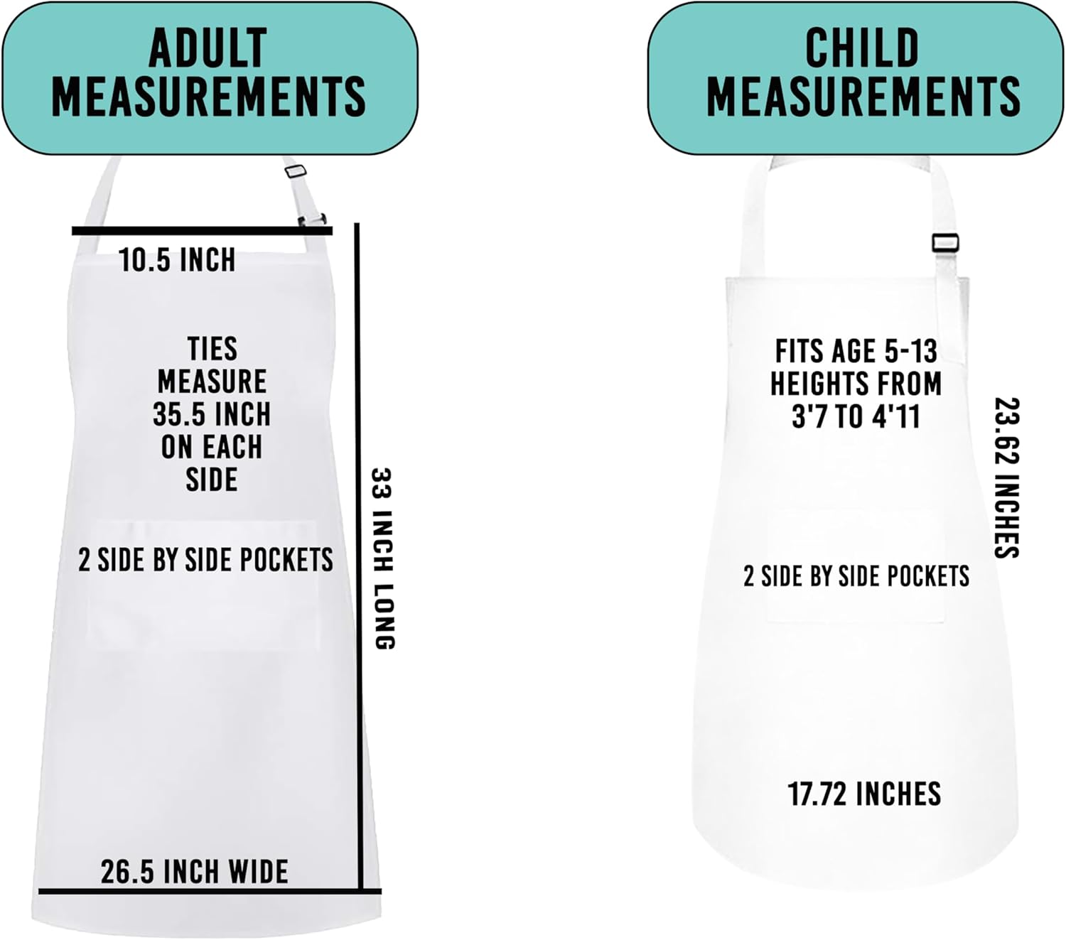 Personalized Baking Tools Kitchen Apron, Adjustable 2 Pockets, Blue Spatula Custom gift for baker