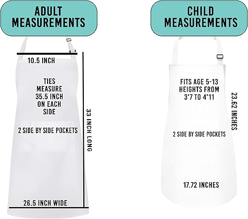 Miniatura 7 de Delantal de cocina personalizado para hornear, 2 bolsillos ajustables, espátula azul, regalo personalizado para panadero