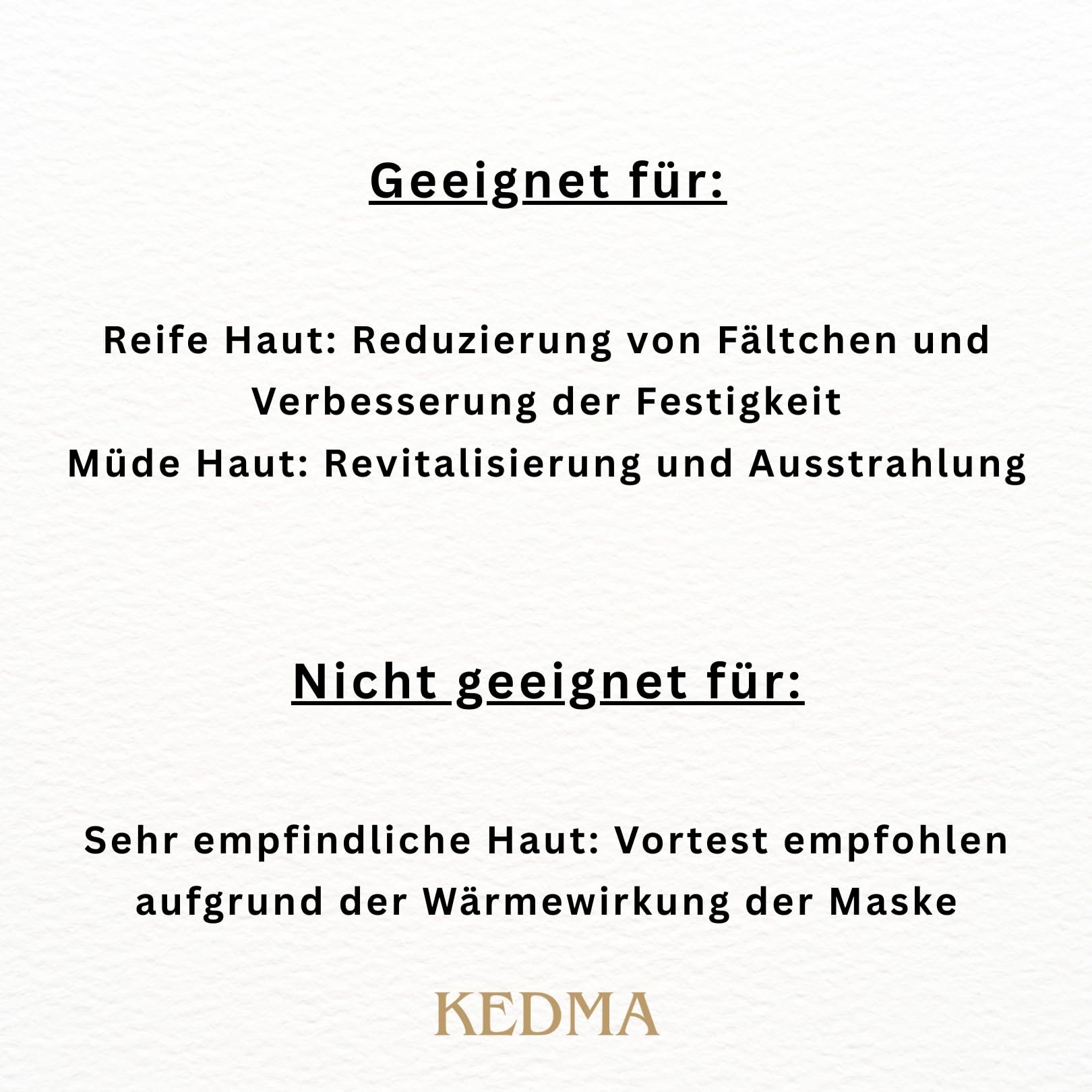 Kedma - Royalty Gesichtspflege-Set - Sauna-Maske, Aktives Serum, Straffende Creme - 3 Produkte
