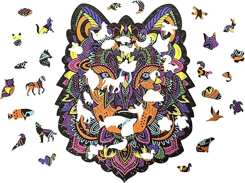 Miniatura 2 de Hidden Shapes - Rompecabezas para adultos - 300 piezas - Dibujado a mano - 75 formas ocultas únicas - Gran regalo para mamá, papá, adolescentes,