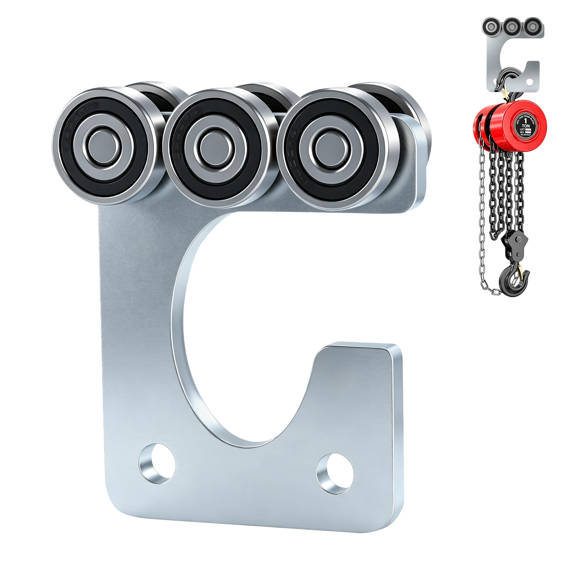 4-Wheel Trolley Assembly Rollers.Strut Channel Rollers Trolley.for use with 1-5/8" Wide and All 1-5/8" or Taller Strut Channel. — Amazon image 12